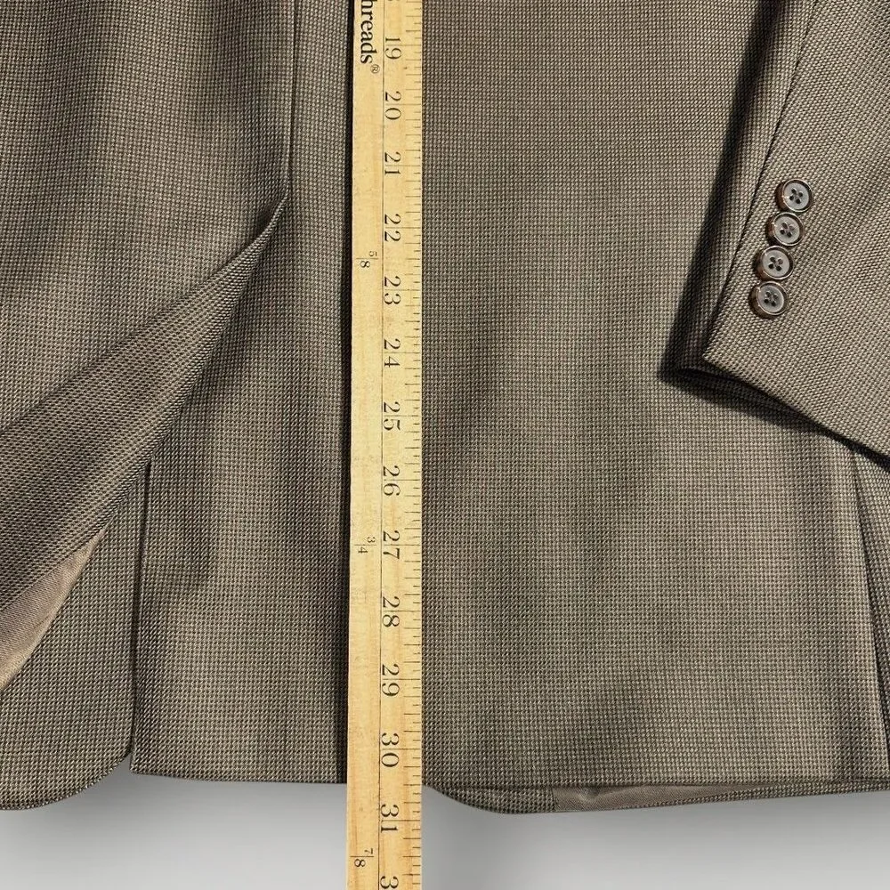 RALPH LAUREN Regular fit Mens Blazer Sport Coat Two Button Suit Jacket 50R Brown